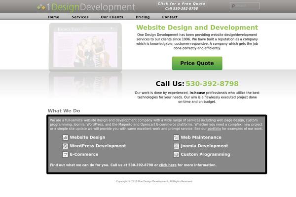 1designdevelopment.com site used Onedesign