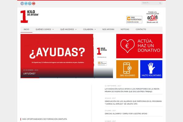 WordPress website example screenshot