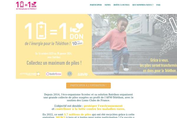 1pile1don-telethon.fr site used Exception-child