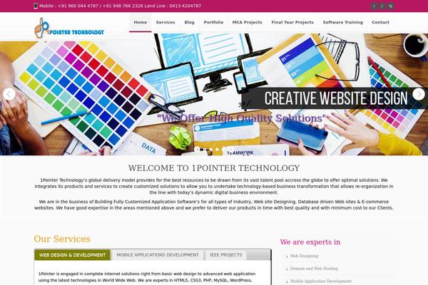 Mestro theme site design template sample