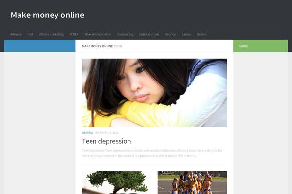 Hueman theme site design template sample