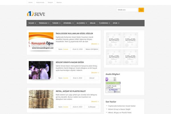 Bloggie theme site design template sample