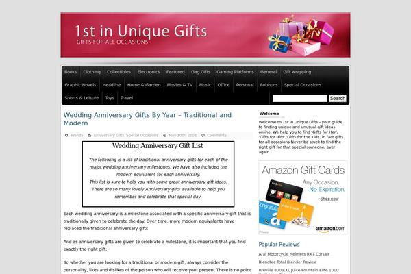 1st-in-unique-gifts.com site used Azontheme