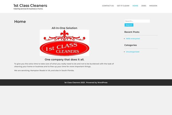 1stclasscleaners.com site used Cleaning-lite