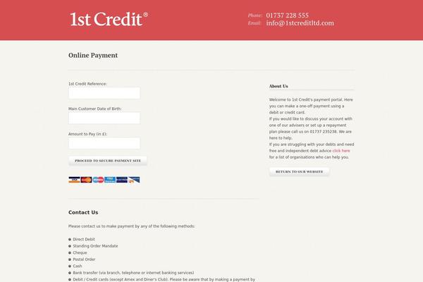 FirstCredit theme websites examples