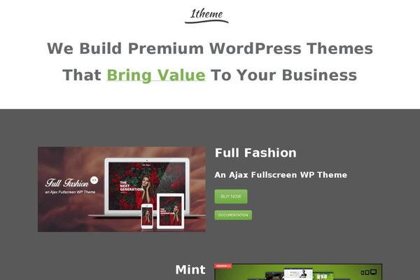 1theme theme websites examples