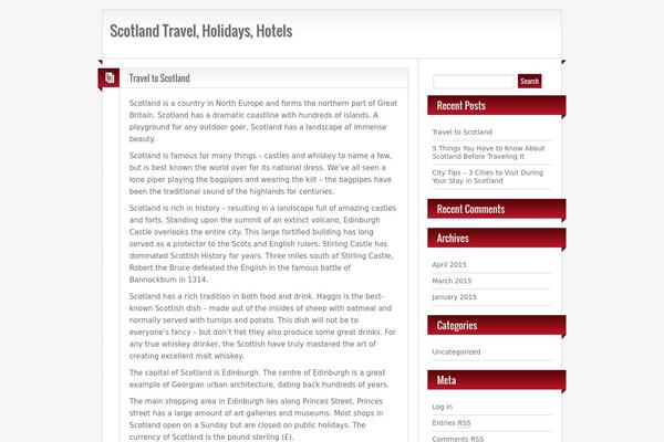 WordPress website example screenshot