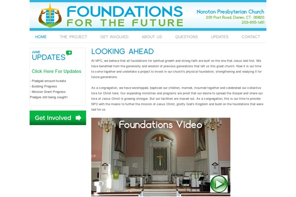 2012foundations.com site used Microsites