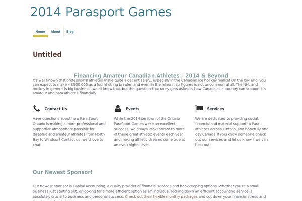 2014parasportgames.ca site used CleanPort-Lite