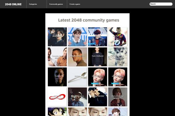 2048-online.com site used Grid Theme Responsive