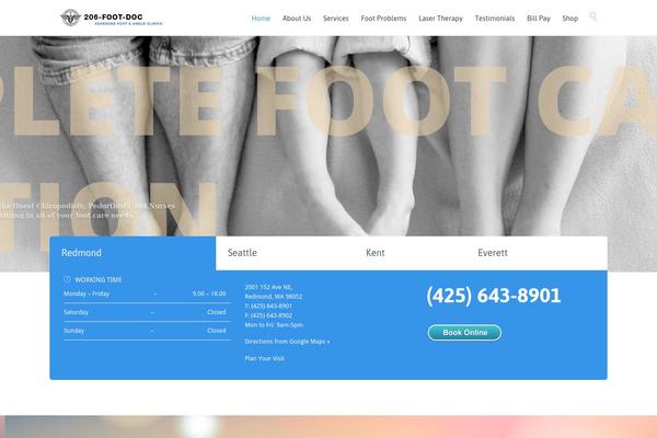 HealthCenter theme site design template sample