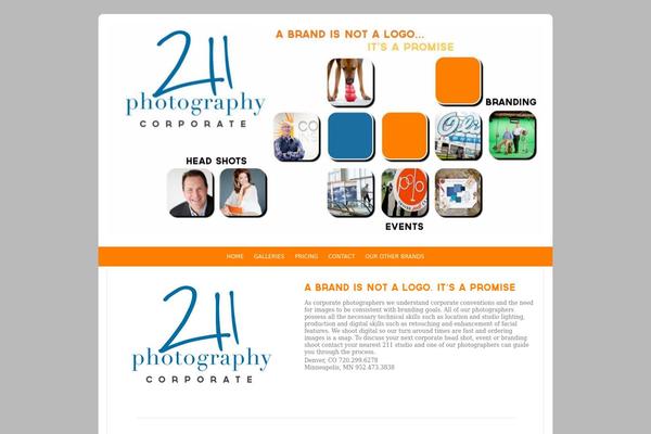 Prophoto4 theme site design template sample