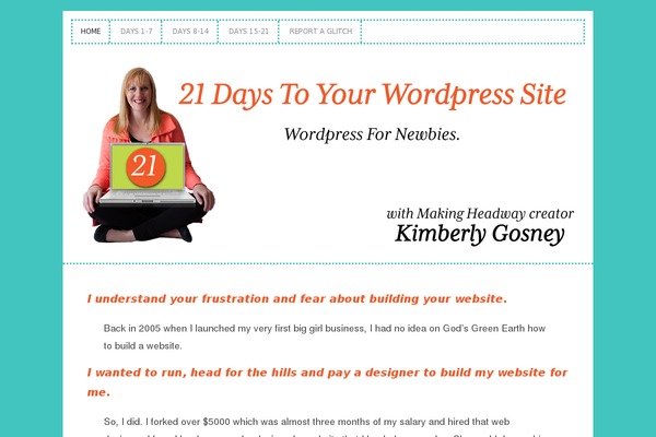 Headway theme site design template sample