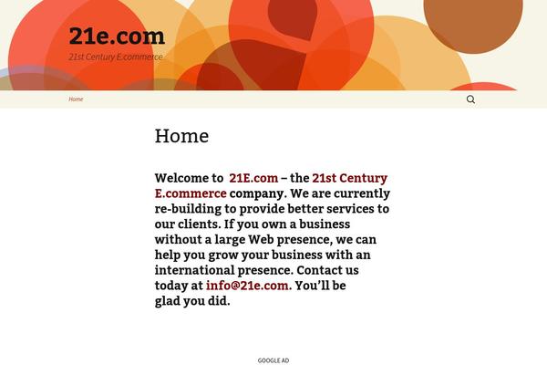 Twenty Thirteen theme site design template sample