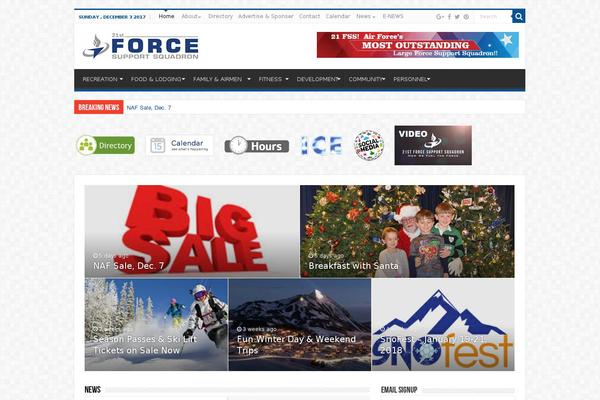 Sahifa theme site design template sample