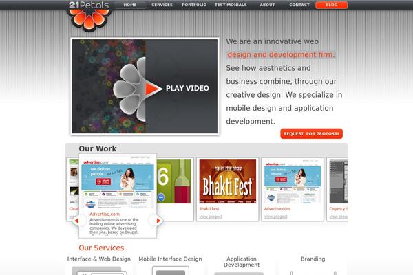 WordPress website example screenshot