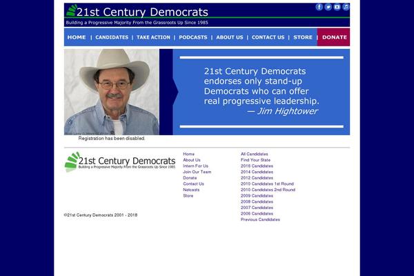 21stcenturydems.org site used 21stcenturydems1.0