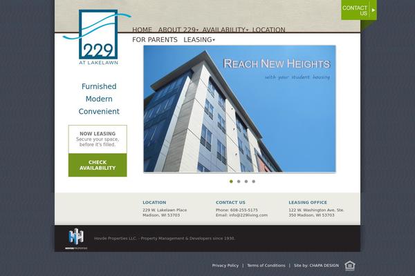 WordPress website example screenshot