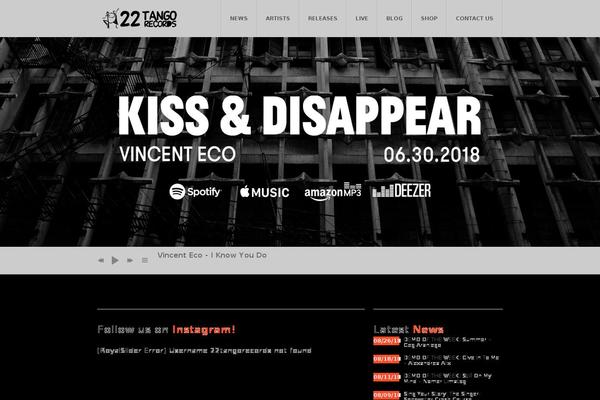 22tangorecords.com site used 22tango