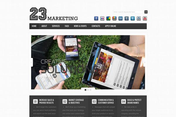 23marketing.com site used Theme1411