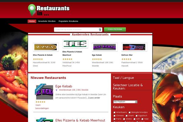 24-pizzeria.be site used Geocrafttheme-pizza