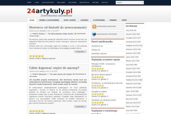 24artykuly.pl site used Elegantnews.mod