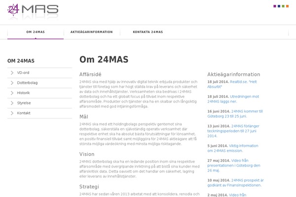 WordPress website example screenshot