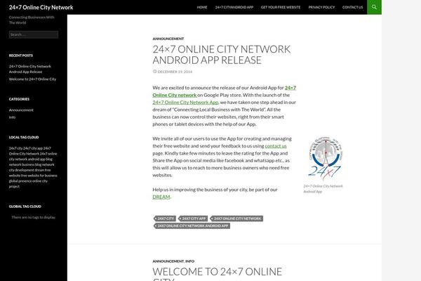 WordPress website example screenshot