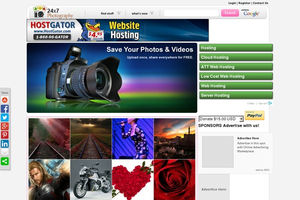24x7photography.com site used Photodesign