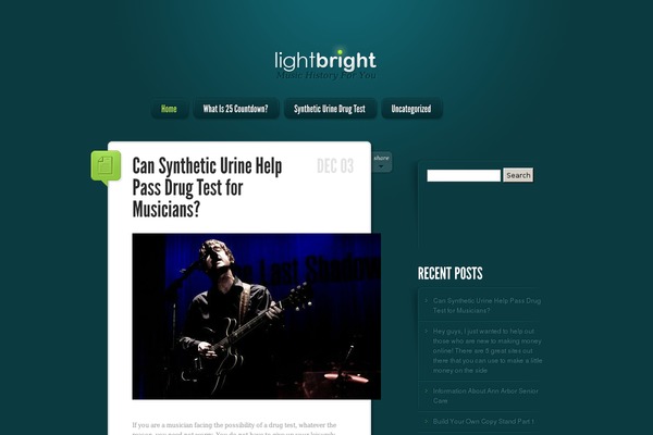 LightBright theme site design template sample