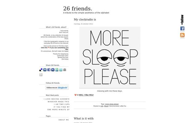26friends.com site used Apricot