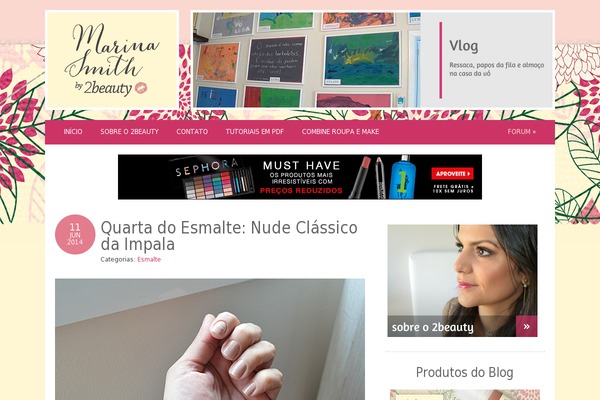 2beauty.com.br site used Blogosphere-child