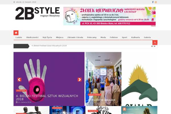 2bstyle.pl site used Editorial Child Theme