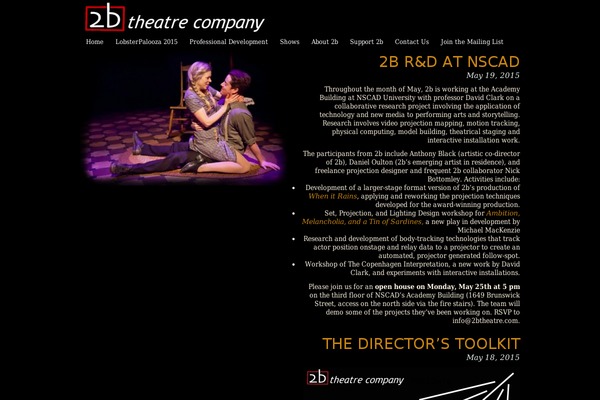 2btheatre.com site used 2btheme
