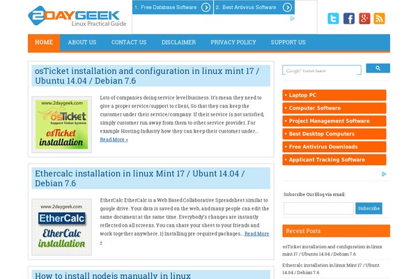 2daygeek.com site used Hitmag-pro-child-theme