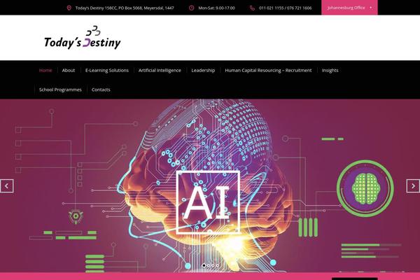 WordPress website example screenshot