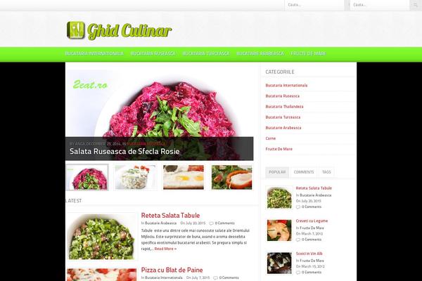 Foodpress theme site design template sample