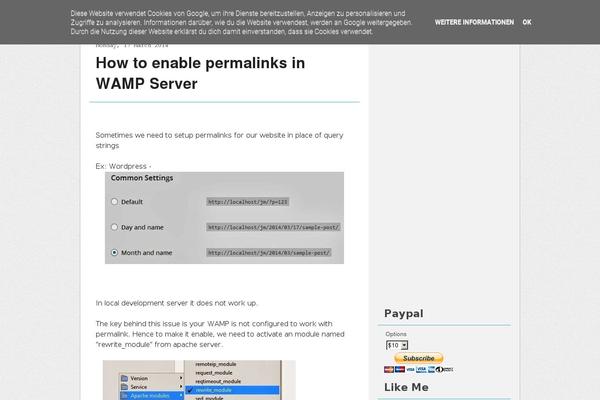 WordPress website example screenshot