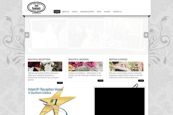 Wedding theme site design template sample
