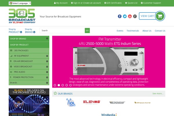 305broadcast.com site used 305