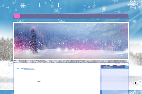 Winter theme websites examples