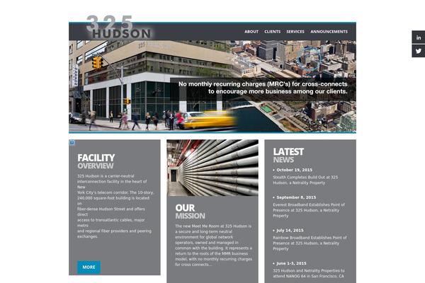 Hudson theme site design template sample