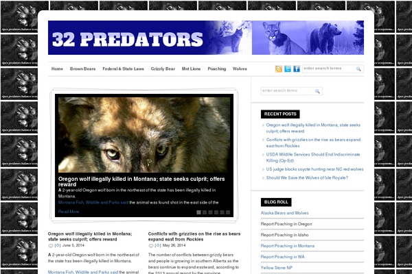 32predators.com site used Wp Ellie