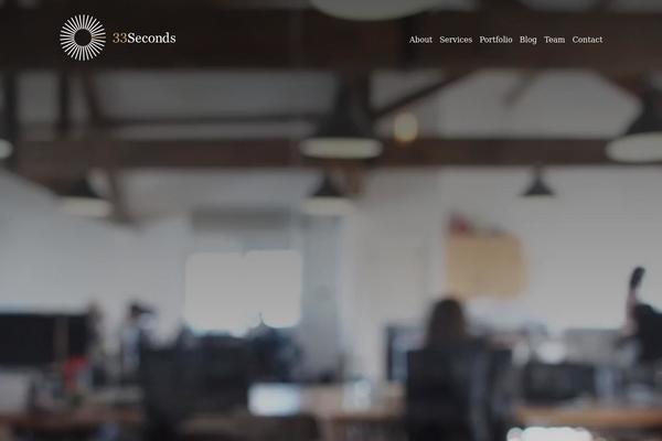 33seconds.co site used The-a-theme