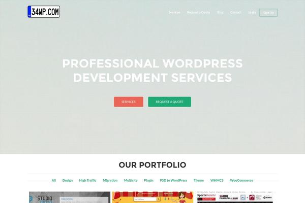 WordPress website example screenshot