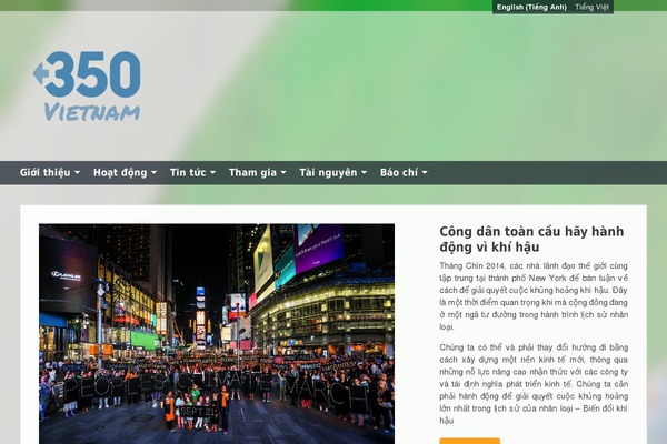 350.org.vn site used Threefifty