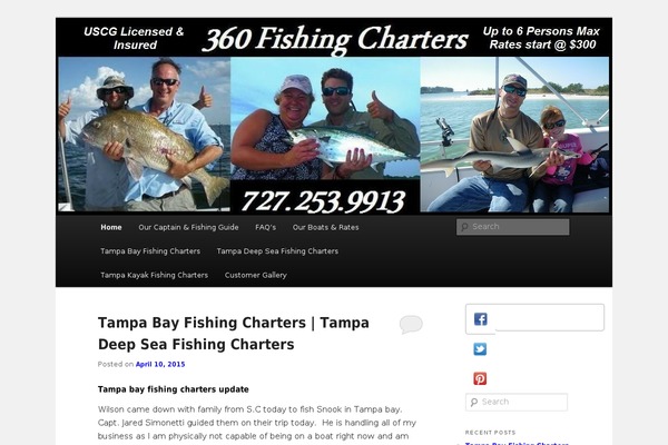 360fishingcharters.com site used Twenty Eleven