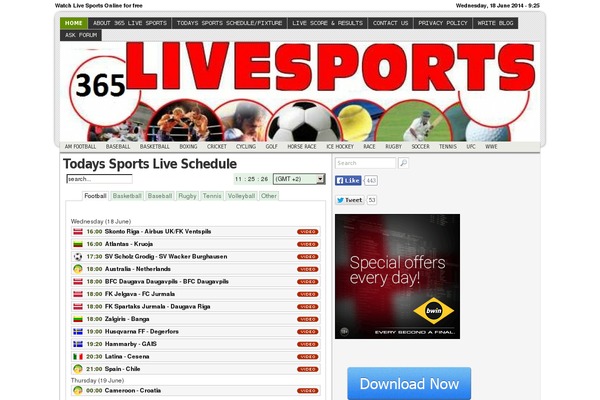 365livesports.com site used Magazine-power