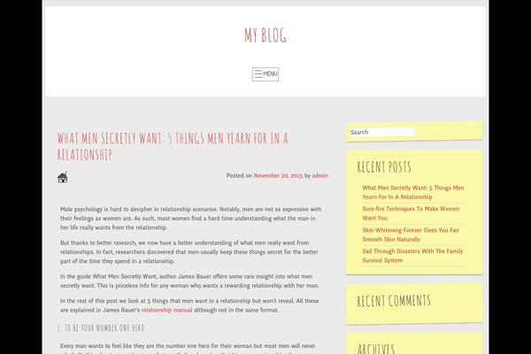 WordPress website example screenshot