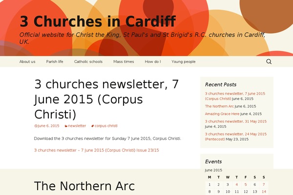 3churches.org site used 2013 Orange Sequence